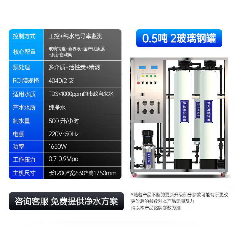 0.5噸兩罐玻璃鋼